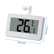Refrigerator Thermometer Foldable Waterproof Large Thermometer with Digital LCD Screen for Refrigerator Cafe Basement Kitchen