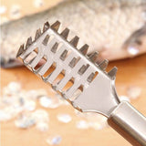 Fish Scaler Fish Scale Planer Remover Scraper Sawtooth Extractor Stainless Steel with Firm Grip Kitchen Tool Scale scraper In Australia - Darrahopens
