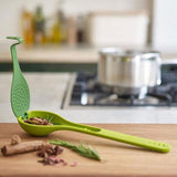 Kitchen Spoons Filter Spoon Seasoning Spoon Heat Resistant Reusable Green Reusable Tea Infuser Spoon for Kitchen