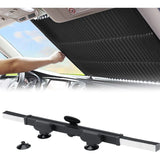 Retractable Windshield Sun Shade for Car, Large Sun Visor Protector Blocks 99% UV Rays to Keep Your Vehicle Cool