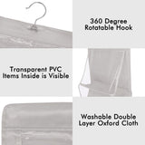 Handbag Hanging Purse Organizer for Closet, 8 Pocket Handbag Storage Organizer Hanger Oxford Cloth Closet Organizer for Family