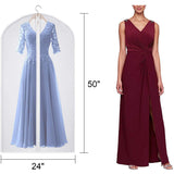 Garment Bags Dress Bag for Storage Dust-Proof Suit Protector Cover Bag with Zipper for Long Dresses, Suit Set of 10