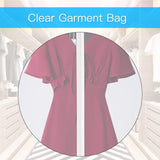 Garment Bags Dress Bag for Storage Dust-Proof Suit Protector Cover Bag with Zipper for Long Dresses, Suit Set of 10