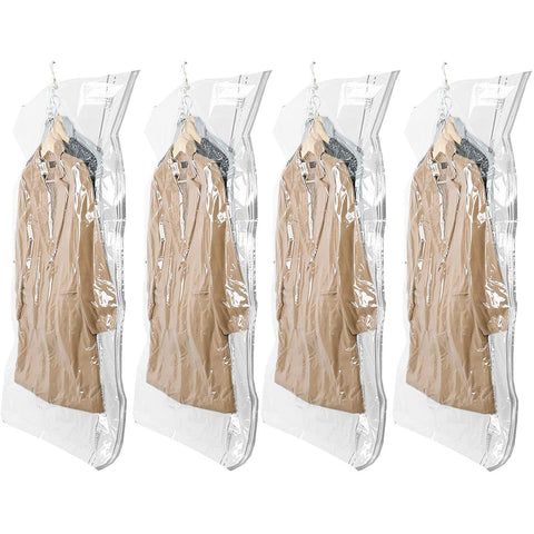 Hanging Vacuum Storage Bags Space Saver Bags for Clothes, 4 PackVacuum Seal Storage Bag for Suits, Coats or Jackets In Australia - Darrahopens