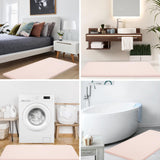 Memory Foam Bath Mat 40*60cm, Extra Soft Absorbent Bathroom Rugs Non Slip Bath Rug Runner for Shower Bathroom Floors, Pink