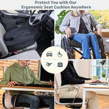 Cooling Gel Seat Cushion for Long Sitting - Memory Foam Chair Pillow for Sciatica Pain Relief - Orthopedic Gel & Memory Foam In Australia - Darrahopens