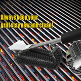 Grill Brushes Barbecue Scrapper Accessories Cleaning Brush Tools Outdoor Cleaner Stainless Steel Bristles Wire Kitchen Clean,Black
