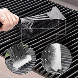 Grill Brushes Barbecue Scrapper Accessories Cleaning Brush Tools Outdoor Cleaner Stainless Steel Bristles Wire Kitchen Clean,Black