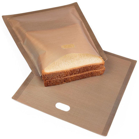 Toaster Bags, 10pcs Reusable Non-Stick Sandwich Toaster Bags Washable Heat Resistant Sandwich Bag Pockets for Grilled Cheese In Australia - Darrahopens