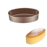 Baking Pan Cake Pan Non-Stick Cheesecake Pan Baking Mold Food Grade Carbon Steel Oval Shaped Bread Loaf Pan Bakeware Golden In Australia - Darrahopens
