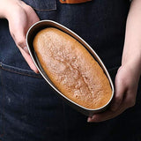Baking Pan Cake Pan Non-Stick Cheesecake Pan Baking Mold Food Grade Carbon Steel Oval Shaped Bread Loaf Pan Bakeware Golden In Australia - Darrahopens