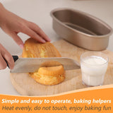 Baking Pan Cake Pan Non-Stick Cheesecake Pan Baking Mold Food Grade Carbon Steel Oval Shaped Bread Loaf Pan Bakeware Golden