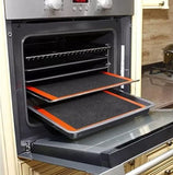 2 Pcs Perforated Silicone Fiberglass Mat for Baking Pastry, Cookies, Bread, Pizza, Multifunctional with Even Heat Distribution