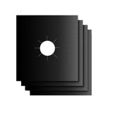 Stove Burner Covers - Gas Stove Protectors Black Double Thickness, Reusable, Non-Stick, Fast Clean Liners for Kitchen/Cooking