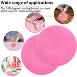 2Pcs Cake Decorating Turntable,5.5inch Rotating Cake Turntable, Turns Smoothly Revolving Cake Stand Cake Decorating Baking In Australia - Darrahopens