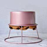 Chiffon Cake Cooling Rack - Non-Stick Rose Gold Metal Wire Rack for 4/6/8-Inch Cakes - Baking Tool（rose gold）
