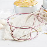 Chiffon Cake Cooling Rack - Non-Stick Rose Gold Metal Wire Rack for 4/6/8-Inch Cakes - Baking Tool（rose gold）