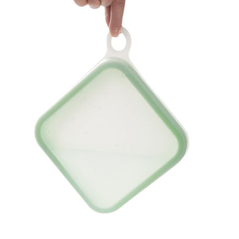 Silicone Sandwich Storage Bag, Thick Reusable Food Storage Container, Leakproof Washable Sandwich Bags (Green) In Australia - Darrahopens
