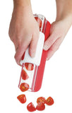 Zip Slicer for Tomatoes, Grapes and Cherry Tomatoes Slicer Cutter, Progressive Zip Slicer Fruit Splitter, Fast Easy Kitchen