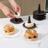 Silicone Molds,Donut Mold for Baking,Donut Pans Set,6 Pieces Pastry Molds for Cake Pans (6pcs,Coffee)
