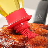 Plastic pastry brush bottle olive glass vinegar cruets teppanyaki oil brush oil dispenser glass terrarium oil vinegar holder In Australia - Darrahopens