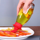 Plastic pastry brush bottle olive glass vinegar cruets teppanyaki oil brush oil dispenser glass terrarium oil vinegar holder In Australia - Darrahopens