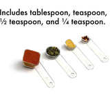 Visual Measuring Spoons - Easy Read, Award-Winning Design, made Clear,  Shatterproof - Stackable Kitchen Tools for Cooking
