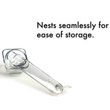 Visual Measuring Spoons - Easy Read, Award-Winning Design, made Clear,  Shatterproof - Stackable Kitchen Tools for Cooking