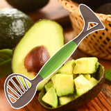 Fruit Cutter Avocado Masher 3-in-1 Multifunctional Easy to Use Comfortable Grip Avocado Slicer Cutter And Peeler Kitchen Supplies