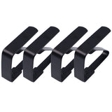 4 Pieces Tablecloth Clips, Tablecloth Holders, Stainless Steel Table Cover Clamps, Suitable for Parties, Picnics (Black) In Australia - Darrahopens