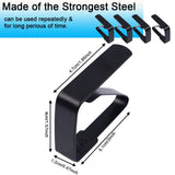 4 Pieces Tablecloth Clips, Tablecloth Holders, Stainless Steel Table Cover Clamps, Suitable for Parties, Picnics (Black) In Australia - Darrahopens