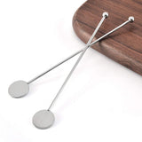 4 Pcs Stainless Steel Coffee Stirrers Stir Sticks Beverages Swizzle Stick Cocktail Drink Swizzle with Small Rectangular Paddles