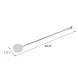 4 Pcs Stainless Steel Coffee Stirrers Stir Sticks Beverages Swizzle Stick Cocktail Drink Swizzle with Small Rectangular Paddles