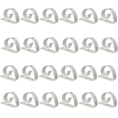 24 Pack Clear Plastic Tablecloth Clips Table Cover Holder for Party (24 Pack) for the table at party, picnic, restaurant In Australia - Darrahopens
