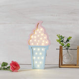 Ice cream Valentine Romance Atmosphere Light , Party Decoration Kids' Room Battery Operated LED Night Lights (Pink and Blue) In Australia - Darrahopens
