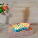 Ice cream Valentine Romance Atmosphere Light , Party Decoration Kids' Room Battery Operated LED Night Lights (Pink and Blue)