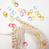 100PCS Metal Stitch Markers Helical-Shaped Crochet Markers Ring Multicolor Crochet Locking Markers (Multicolor) In Australia - Darrahopens