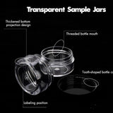 50 Count 5ML Sample Jars, Empty Cosmetic Containers with Lids, Small Makeup Travel Containers for Glitter, Lotion, Cream In Australia - Darrahopens