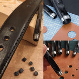 10 mm Round Hole Punch, Hollow Cutter High Carbon Steel Leather Punch Tools for Paper Plastics Canvas Belt Bags DIY Making