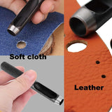 10 mm Round Hole Punch, Hollow Cutter High Carbon Steel Leather Punch Tools for Paper Plastics Canvas Belt Bags DIY Making