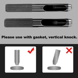 10 mm Round Hole Punch, Hollow Cutter High Carbon Steel Leather Punch Tools for Paper Plastics Canvas Belt Bags DIY Making