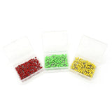 2000 Pieces Map Tacks 15MM Retro Metallic Color Beads Head Marking Push Pins, 10 Colors soft wood and cloth boards, paperboard