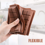 Chocolate Bar Molds - Silicone Break Apart Protein and Engery Bar Candy Chocolate Molds Pack of 2 food grade silicone