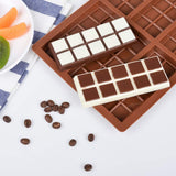 Chocolate Bar Molds - Silicone Break Apart Protein and Engery Bar Candy Chocolate Molds Pack of 2 food grade silicone