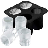 Silicone Shot Glass Ice Molds/Trays for Freezer with 4 Cavities, Reusable Whiskey Glass Ice Cubes, Holds 1oz Each, 1.3 Inch In Australia - Darrahopens