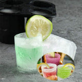 Silicone Shot Glass Ice Molds/Trays for Freezer with 4 Cavities, Reusable Whiskey Glass Ice Cubes, Holds 1oz Each, 1.3 Inch In Australia - Darrahopens