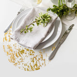 12 Pcs  Gold Round Placemats Metallic Glitter Gold Foil Mesh Decorative Table Mates Gold for Wedding (13 Inch) In Australia - Darrahopens