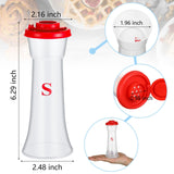 Set of 2 Plastic Salt and Pepper Shakers with Lids Large Moisture Proof Salt Shaker Pepper Container Hourglass Covered Salt In Australia - Darrahopens