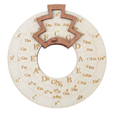 (1PCS, Diameter: 12cm) The Circle of Fifths Wooden Wheel: Melody Tool - Musical Educational Chord Wheel for Musicians In Australia - Darrahopens