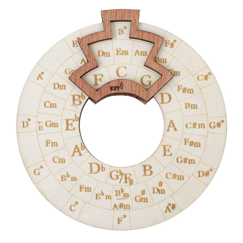 (1PCS, Diameter: 12cm) The Circle of Fifths Wooden Wheel: Melody Tool - Musical Educational Chord Wheel for Musicians In Australia - Darrahopens